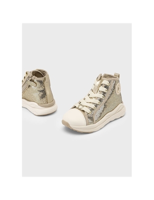 Mayoral 44.576 Oro Stivaletti Sportivi Glitter Bambina