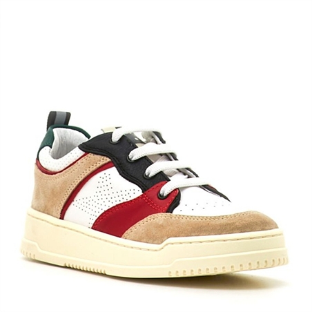 Balducci sneaker beige bianco rosso verde OTRO 1065R