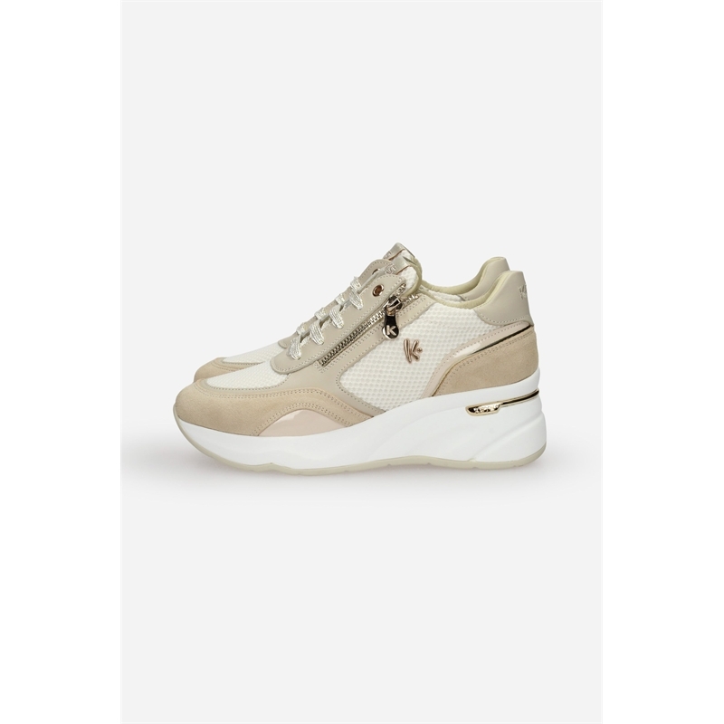 KEYS Sneakers Donna K-11901 Beige/Gold