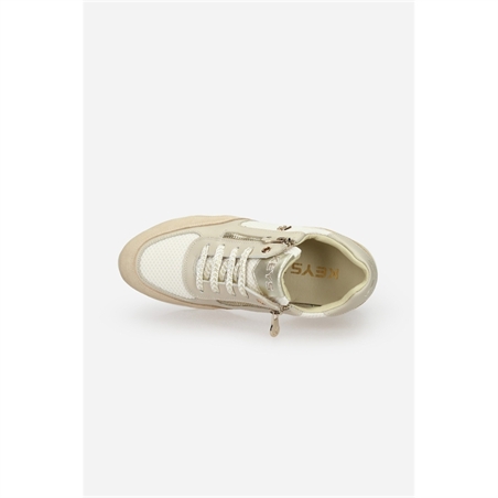 KEYS Sneakers Donna K-11901 Beige/Gold