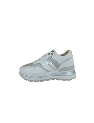 KEYS K-11882 White/Silver Sneakers Donna