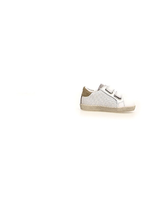 Falcotto Sneakers Alnoite - Pelle Traforata - Bianco e Stone