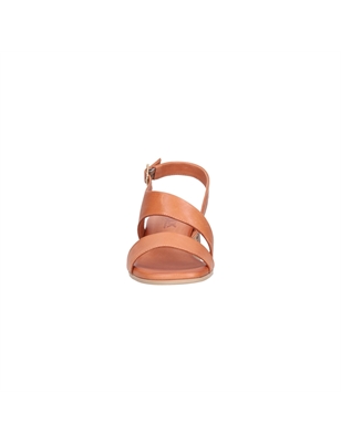 Walk Melluso sandalo con tacco basso da donna cuoio